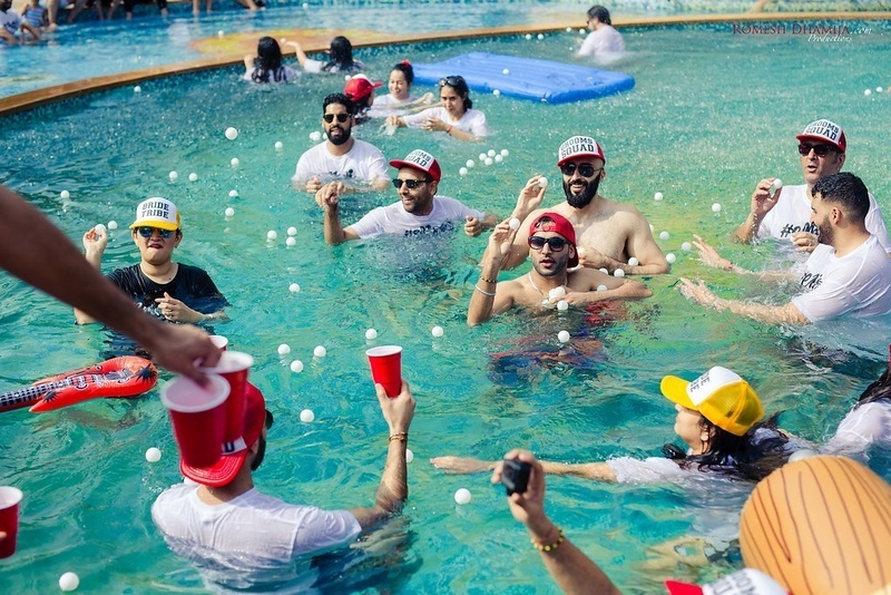 wedding pool party, destination wedding pool party, wedding planner in udaipur, wedding planner in rajasthan, wedding planner in india, event planner in udaipur, event planner in rajasthan, best wedding planner in udaipur, fun floaters, swimming floaters